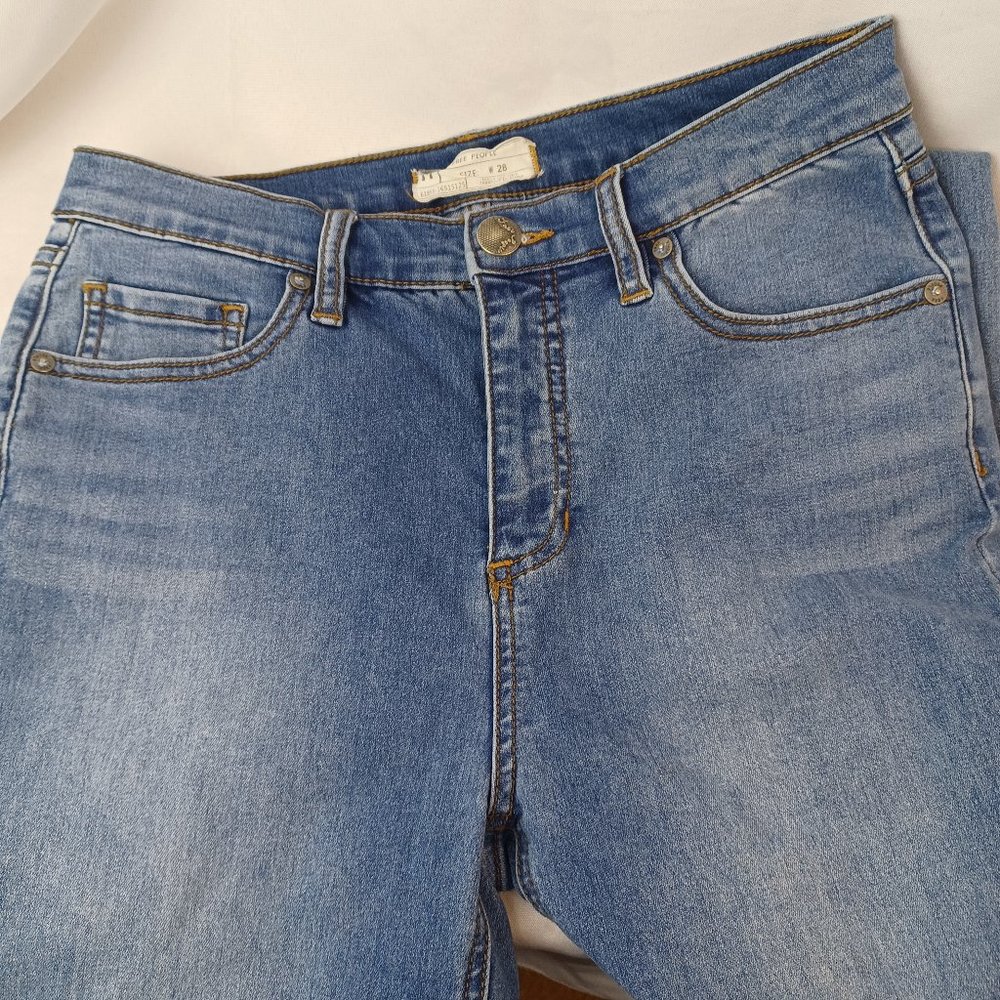 Free People Blue Skinny Jeans